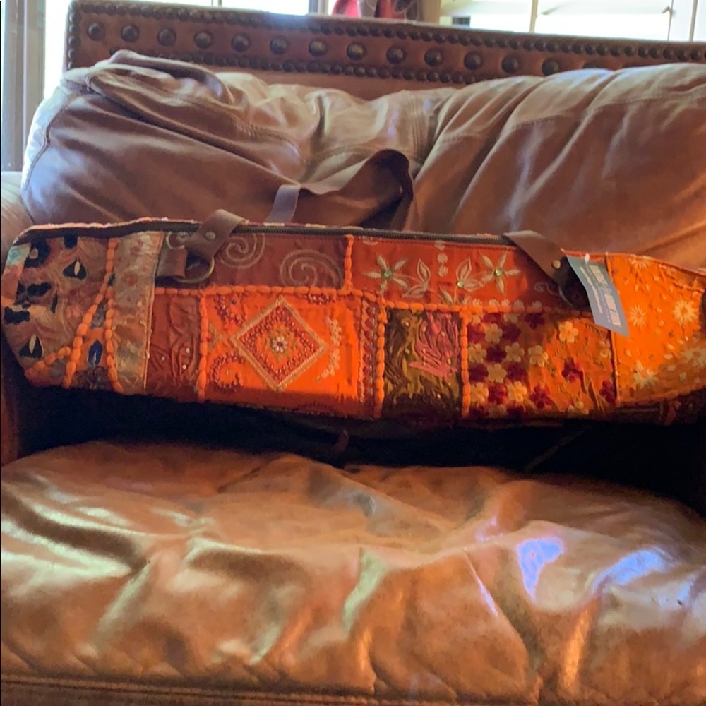 Vintage Addiction Orange Yoga Bag